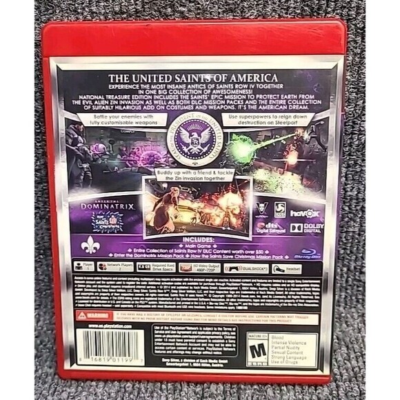 PS3 Saints Row IV National Treasure Edition - PlayStation 3 Complete CIB Tested - Picture 4 of 4